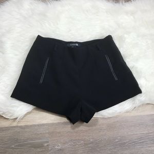 F21 black high waisted shorts size S